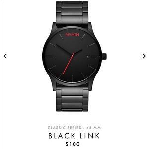 Men’s MVMT Black Stainless Steel Watch - New